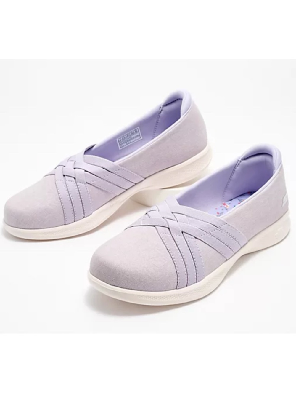 Skechers Go Walk Summer Love Slip On Shoes Women's 9.5 Levender Washable Shoes